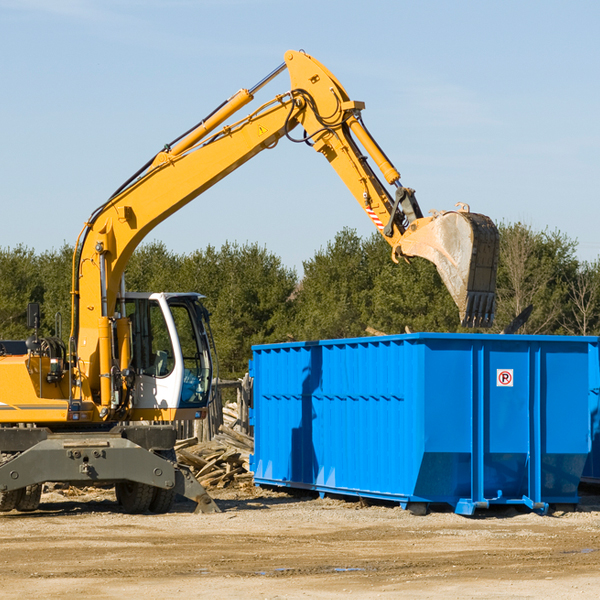 can i choose the location where the residential dumpster will be placed in Mifflin Ohio